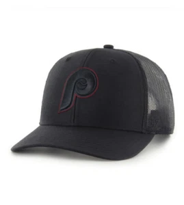 Gorra ajustable Philadelphia Phillies '47 negra Cooperstown Trucker - Imagen 1 de 2