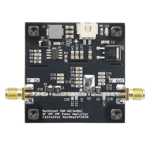 0.5-800MHz 40dB Gain HF VHF UHF RF Power Amplifier HF VHF UHF Amp for Ham Radio - Picture 1 of 8