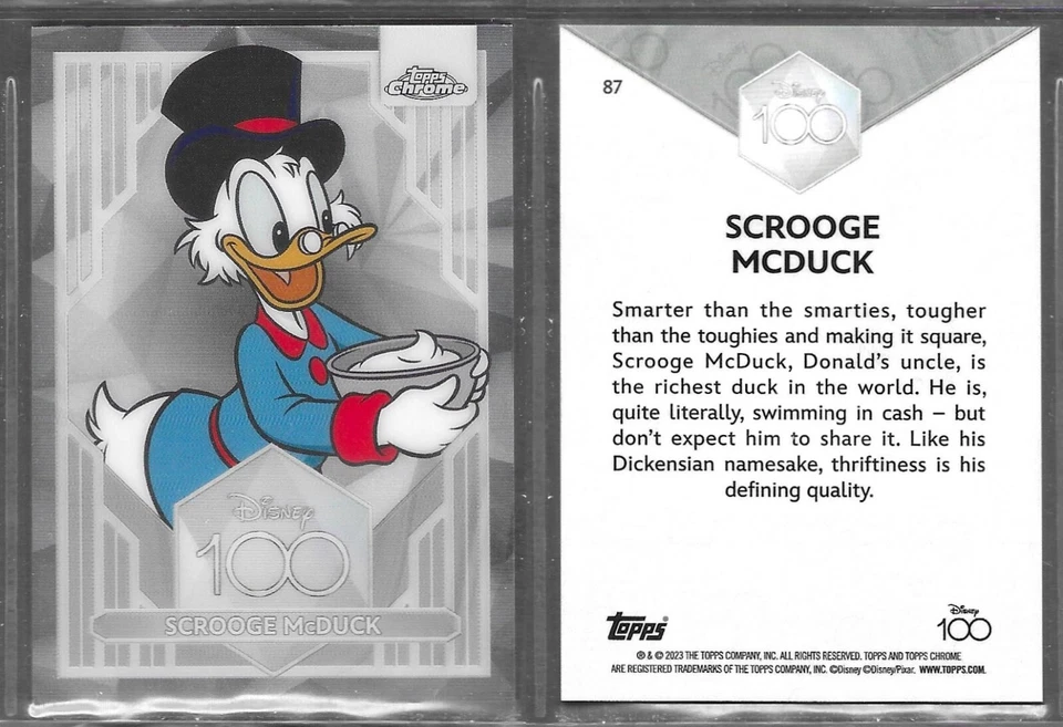 Topps Chrome 2023 Disney 100 Years of Wonder #87 Scrooge McDuck Card - Image 1 of 1