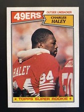 1987 TOPPS Football Card #125 Charles Haley Rookie RC San Francisco 49ers