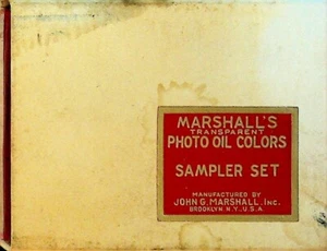 John G Marshall's Transparent Photo Oil Colors Sampler Set in box 1943 - Picture 1 of 2