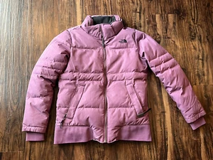 The North Face 550 Goose Down Filled PUFFER Quilted Jacket Women's Large Coat - Picture 1 of 6