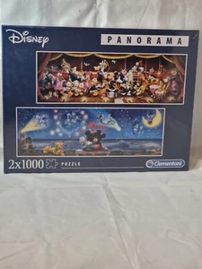 Puzzle Panorama Disney 2x1000 Pezzi Alta Qualità Collezione By Clementoni - Sigillato - Foto 1 di 9