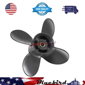 9 1/4 x 10 Aluminum Outboard Boat Propeller for Honda Engines 8-20HP 8 Tooth Rh - Picture 1 of 6