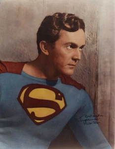 KIRK ALYN SIGNED AUTOGRAPHED 11x14 PHOTO FIRST FILM SUPERMAN RARE BECKETT BAS - Picture 1 of 3