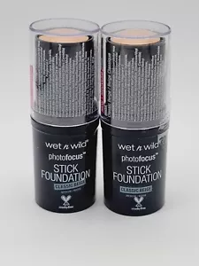 Wet N Wild Photofocus Foundation Stick 860A Classic Beige. QTY:2 - Picture 1 of 4
