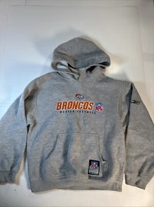 VINTAGE Denver Broncos NFL Kapuzenpullover JUGEND GR. SMALL Sweatshirt Logo Tasche - Bild 1 von 7