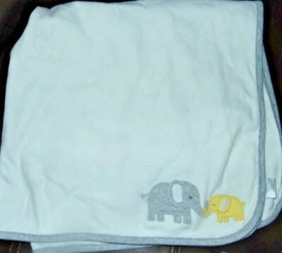 Manta bebé elefante amarillo gris blanco Gymboree 2016 seguridad Lovey   Foto 1 de 3