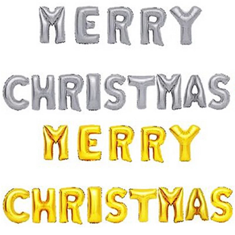 16" 40" Letter Balloons Merry Christmas Party Decoration Supplies Balloon Fun US - Image 1 of 1