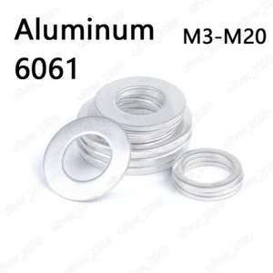 Arandelas planas de aleación de aluminio 6061 M3 M4 M5 M6 M8 M10 M12 M16 M20 juntas ampliadas - Imagen 1 de 7