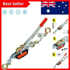 2 Ton Capacity Steel Cable Come Along Winch for Construction & Landscaping - Picture 1 of 9