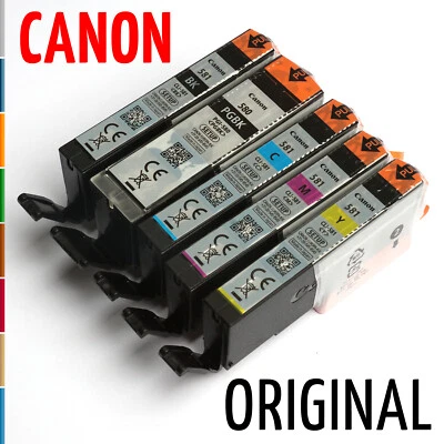 Canon Original Tintenpatronen Starter 5er-Set PGI-580PGBK + CLI-581 Multipack - Bild 1 von 2