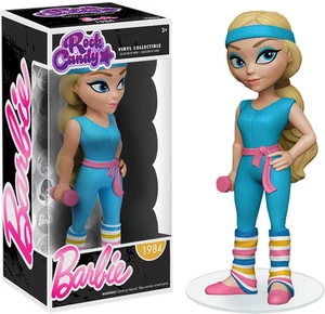 FIGURA DE VINILO DE DISEÑO FUNKO ROCK CANDY BARBIE 1984 GIMNASIO BARBIE 5" TOTALMENTE NUEVA - Imagen 1 de 1