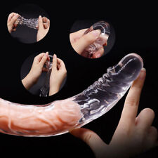 9" Extender-Condom-Enlarger-Sheath-Bigger-Penis-Girth-Enhancer-Realistic-Sleeve