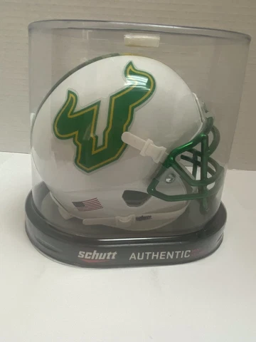 SOUTH FLORIDA BULLS SCHUTT NCAA AUTHENTIC MINI FOOTBALL HELMET Cover