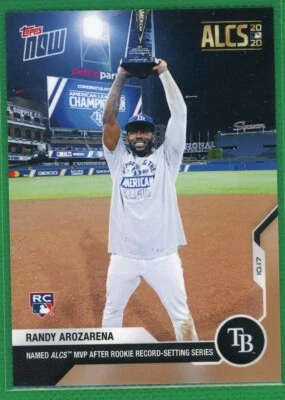 2020 Topps Now #435 Randy Arozarena RC Rookie ALCS MVP Rays Online Exclusive - Image 1 of 2