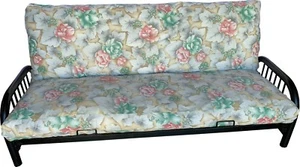Full Futon Mattress Covers, Washable Cover, Slipcovers 100% Cotton Flower #18 - Picture 1 of 3