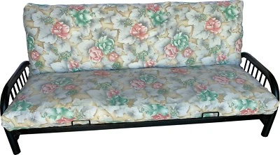 Full Futon Mattress Covers, Washable Cover, Slipcovers 100% Cotton Flower #18 - Image 1 of 3
