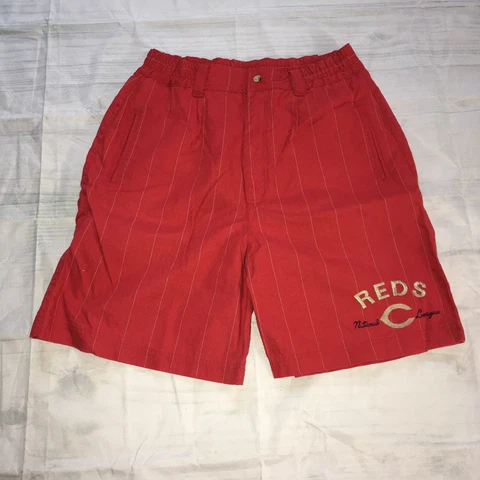 Vintage Mirage Mens Shorts Cooperstown Collection Cincinnati Reds Size Large Cover
