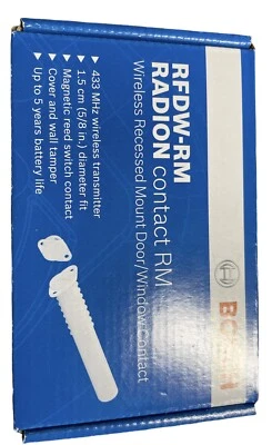NEW! Bosch Radion RFDW-RM Contact RM Wireless Recessed Mount Door/Window Contact - Image 1 of 2