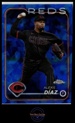 2024 Topps Chrome Sapphire #297 Alexis Díaz - Image 1 of 2