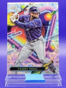 Yandy Diaz 2023 Topps Chrome Cosmic Nucleus Refractor SP 🔥 Rays - Picture 1 of 2