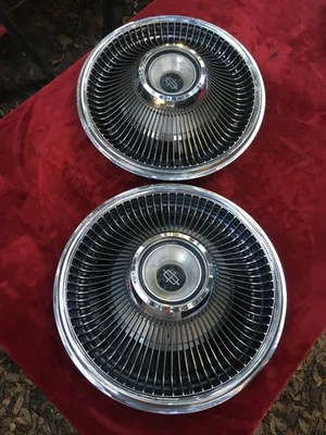 Pair of 1968 Lincoln Continental Mark III Hub Caps - Image 1 of 4
