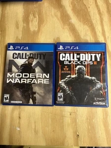PS4 Call of Duty Black Ops iii & Call of Duty Modern Warfare Bundle - Picture 1 of 5