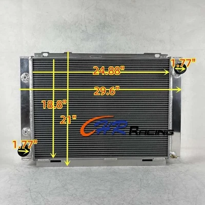 Radiador de aluminio para Lincoln Continental 1966 1967 motor V8 de 7,6 L automático Foto 1 de 4