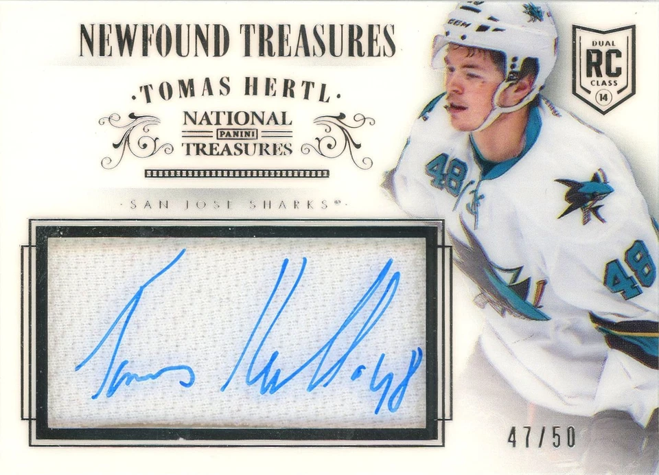 2013-14 Panini National Treasures Newfound Treasures Tomas Hertl #47/50 Foto 1 de 1