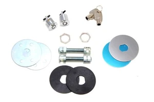 Trans-Dapt for Hood Lock Set with Key UNIVERSAL FIT-CHROME - Picture 1 of 5