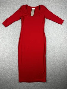 Victor Alexandre Women's Alice 3/4 Sleeve Jersey Dress Size M/L Red RRP $159 - Bild 1 von 8