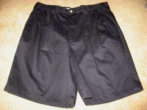 Mens Navy ASHWORTH GOLF Pleated Shorts 36 - Picture 1 of 1