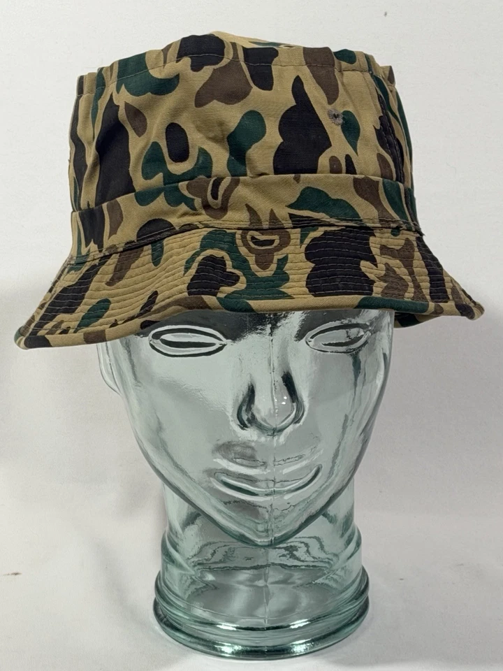 Vintage Easy Roll Bucket Hat Mens Large Camouflage Waterfowl Pattern Crushable - Image 1 of 4