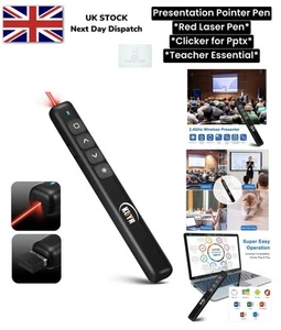 USB PowerPoint Presentation Clickers Red Pointer Pen Laser Presentation Univeral - Afbeelding 1 van 21