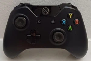 GENUINE MICROSOFT WIRELESS XBOX ONE CONTROLLER BLACK - Picture 1 of 6