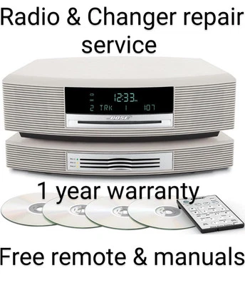 Bose Wave II SETS - REPAIR SERVICE - W/WARRANTY - FREE REMOTE & MANUALS INCLUDED - Image 1 of 4