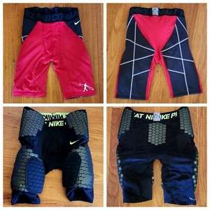MENS NIKE PRO COMBAT & PADDED COMBAT COMPRESSION SHORTS ~ LARGE - Picture 1 of 11