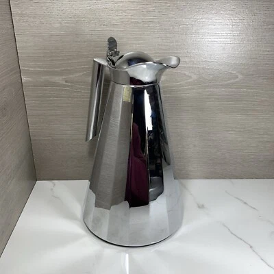 Alfi Tassilo V. Grolman Design Thermal Carafe Chrome 1 Liter Made in Germany! - Image 1 of 4