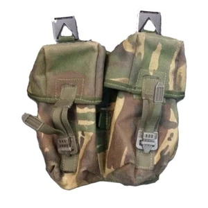 Genuine British Army DPM Camo Webbing Double Ammo Ammunition Pouch Camouflage - Picture 1 of 4