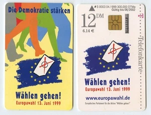 118781 - Elecciones Europeas 1999 - Fortalecer la democracia. Voy a marcar - tarjeta telefónica antigua - Imagen 1 de 1