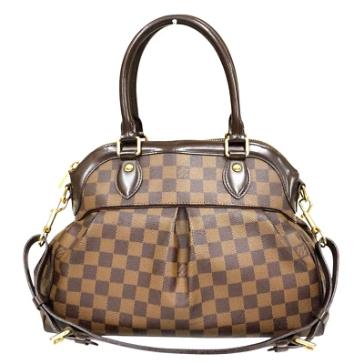 Auth Louis Vuitton Trevi PM Handbag Damier Ebene 2way Tote Shoulder Bag N51997 - Image 1 of 4