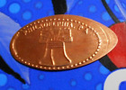 Liberty Bell elongated penny Philadelphia Pa Usa cent souvenir coin