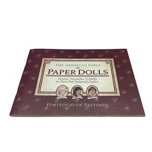 American Girls Portfolio of Pastimes Paper Dolls Kirsten Samantha Molly Uncut - Picture 1 of 6