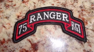 U.S.ARMY. PATCH, 75TH RANGER REGIMENT, Schriftrolle, - Bild 1 von 1