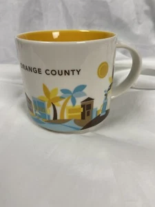 STARBUCKS Orange County You Are Here Collection 14 Oz Coffee Mug Cup 2014 - Picture 1 of 6