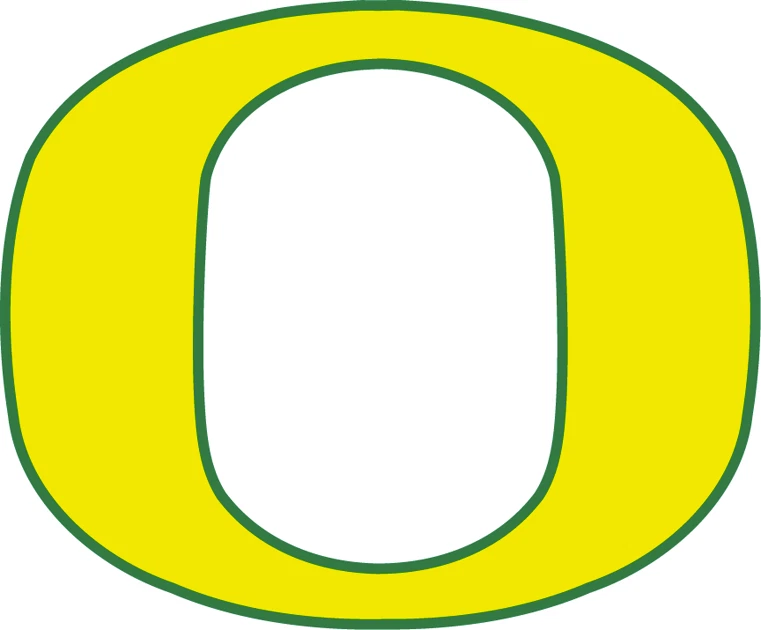 University of Oregon Ducks “O” - Pegatina/calcomanía de vinilo troquelada para todo tipo de clima Foto 1 de 1