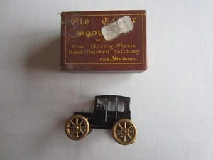 Vintage Elvin Product #952 Miniature Old Timer Hand Painted Anitmony Model T NIP - Picture 1 of 6