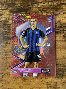 William Clem 2022-23 Topps Finest Rose Gold Mini-Diamond Refractor Rookie RC /50 - Picture 1 of 2
