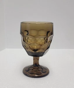 MCM Viking Nutmeg Brown - Georgian Pattern - Water Goblet - Picture 1 of 6